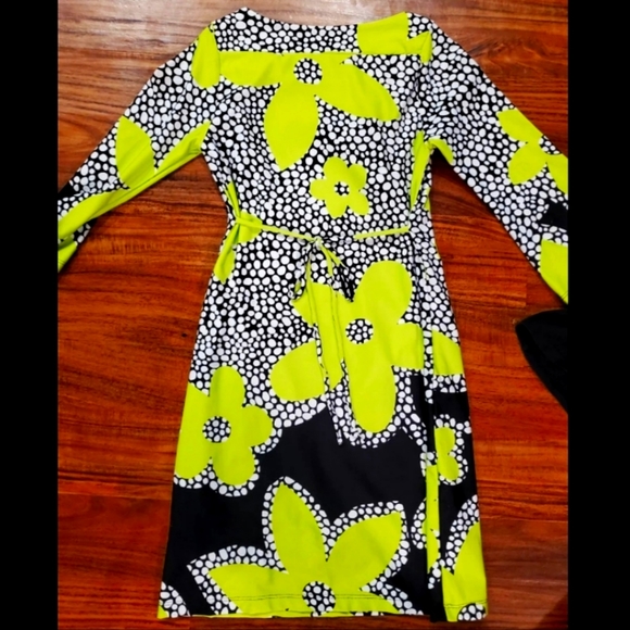 Girls Floral 3/4 Sleeve Dress - Picture 1 of 2